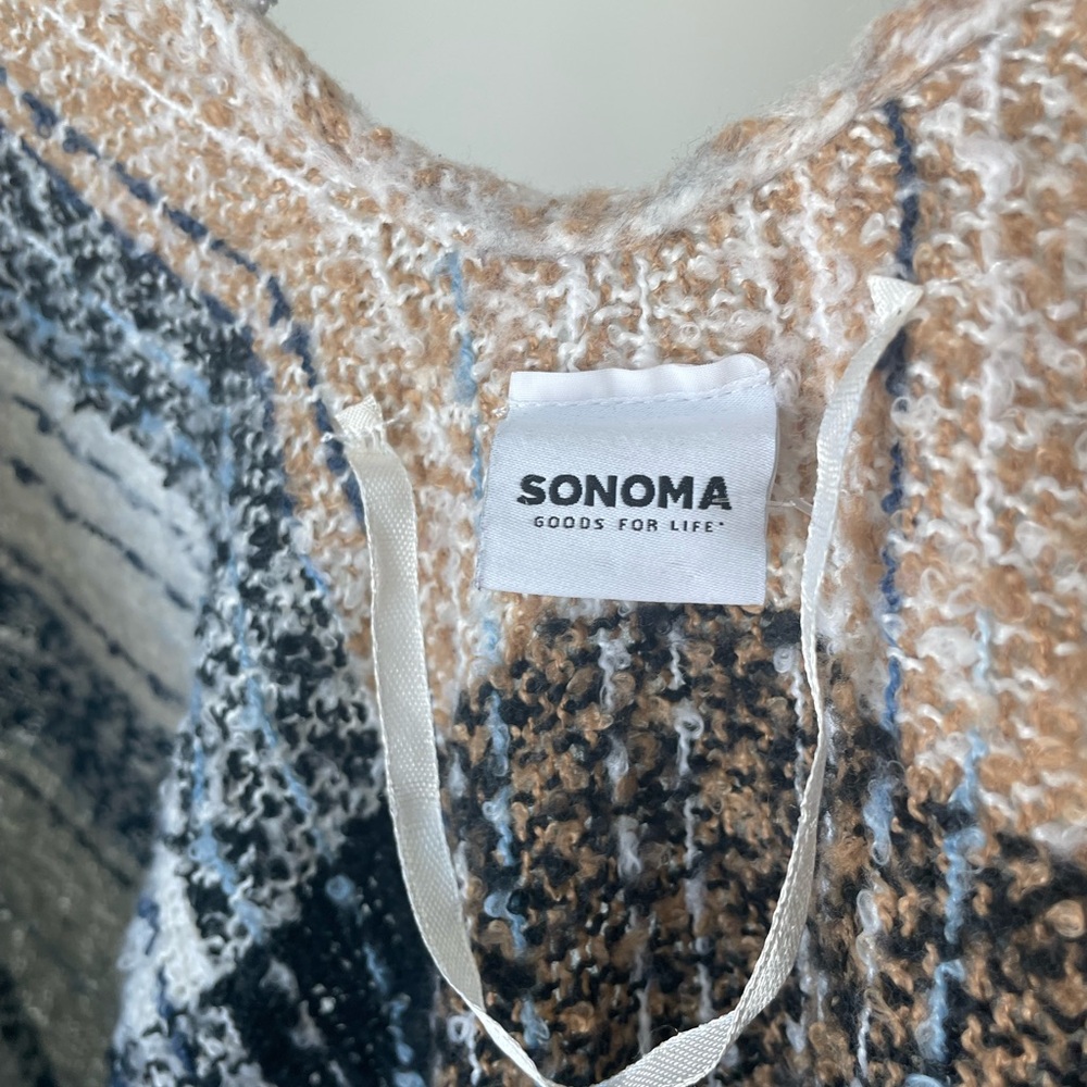 Sonoma Multicolor Knit Poncho - Picture 2 of 3